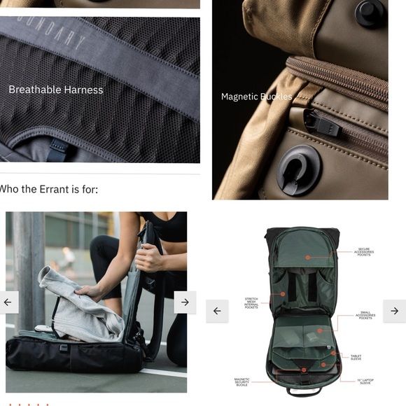 BOUNDARY SUPPLY Land Water Rock ERRANT BACKPACK Black Retail $239 - Picture 3 of 13